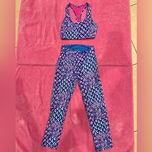 Lilly Pulitzer Pink and Blue Activewear Set